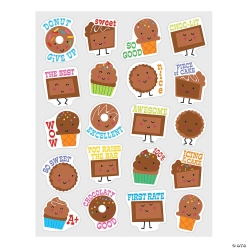 Chocolate Scented Stickers - 80pk