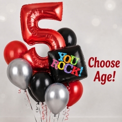 Rock Choose Age Balloon Bouquet