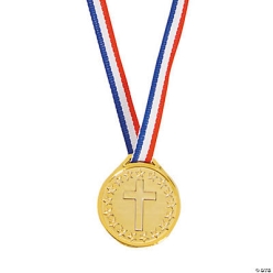 Christian Athlete Plastic Medals