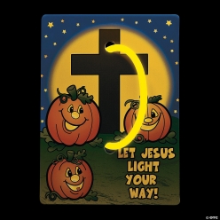 Christian Halloween Glow Bracelets w/Cards - 12 pk