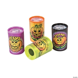 Christian Halloween Pumpkin Prisms - 24Pk