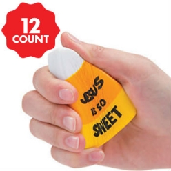 Christian Candy Corn Stress Toys - 12 PK