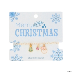 Once Upon A Snowfall Merry Christmas Bracelets w/ Card-12 PK