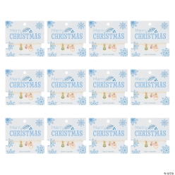 Once Upon A Snowfall Merry Christmas Bracelets w/ Card-12 PK