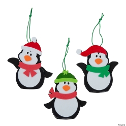Christmas Penguin Ornament Craft Kit-12 Pack