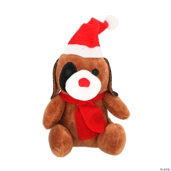 Plush Holiday Christmas Puppies - 12Pk