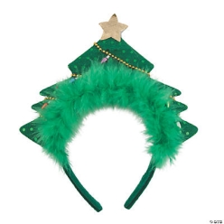 BULK Christmas Tree Headbands - 6Pk