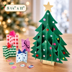 3D Christmas Tree with Presents Pop-Up Centerpiece Set-6Pk