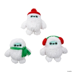 Christmas Plush Chubby White Yetis-12Pk