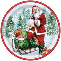 Classic Christmas Dinner Plates - 8 PK