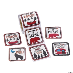 Camping Adventure Stickers - 100pcs