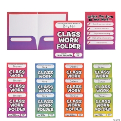 Classwork Pocket Folders - 12pk