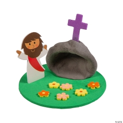 Easter Jesus with the Tomb Clay Craft Kit-12Pk