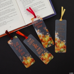 Clear Autumn Bookmarks - 24Pk