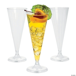 Clear Champagne Flutes - 25Pk