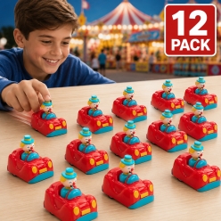 Carnival Clown Car Pull-Back Toys-12Pk