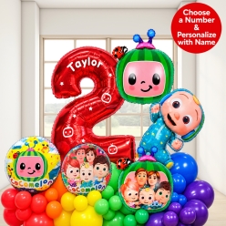 *Cocomelon Deluxe 6 Ft Airfill Personalized Balloon Kit