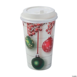 Holiday Shiplap Insulated Coffee Cups-12Pk