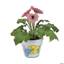 Colour Your Own Artist Flower Pots - 12Pk