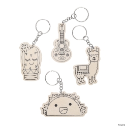 CYO Wood Fun Fiesta Keychains - 12Pk