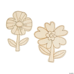 CYO Wood Spring Flowers - 24Pk