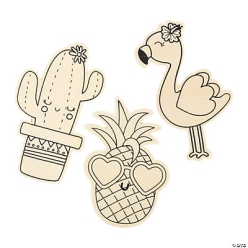 CYO Wood Tropical Characters - 24Pk