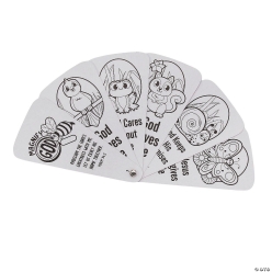 Zoom In VBS Colour Your Own Fan-12Pk