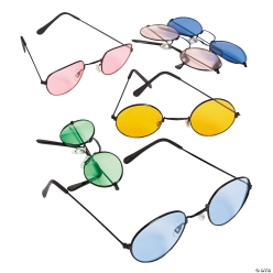 Coloured Lens Sunglasses - 12Pk