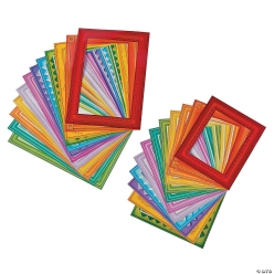 Colourful Paper Frames - 24Pk