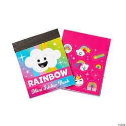 Colourful Rainbow Sticker Books - 12Pk