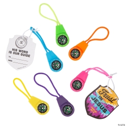 Great North VBS Plastic Compasses with Card for 12