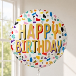 Gold Happy Birthday Confetti 18