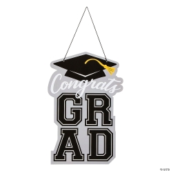 Congrats Grad Hanging Sign