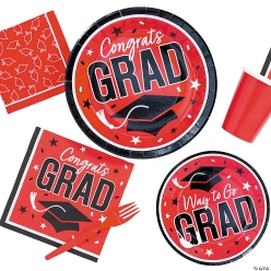 2025 Red Graduation Supplies