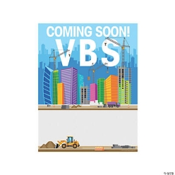 Construction VBS Coming Soon Posters - 6 Pk
