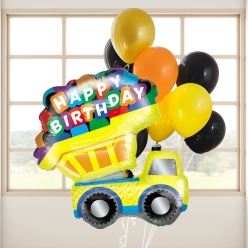 Birthday Construction Dump Truck Balloon Decor Set