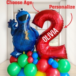 Sesame Street 6 Ft Airfill Personalized Balloon Column