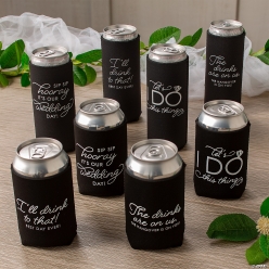 Premium Wedding Sayings Can Cooler Assortment-24Pk