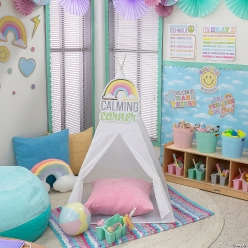 Pastel Rainbow Classroom Calming Corner Decorations