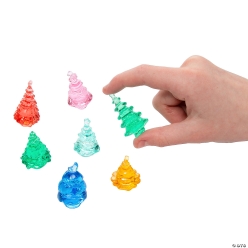 Transparent Tree Plastic Counters Assortment-144Pk
