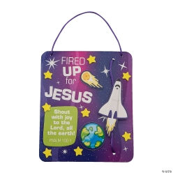 Outer Space VBS Bible Verse Craft Kit-12Pk