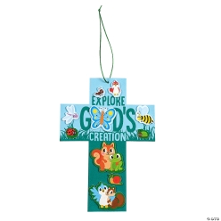 Zoom In VBS Cross Sign Craft Kit-12Pk