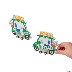 Father's Day Golf Cart Pull-Back Craft Kit-12Pk