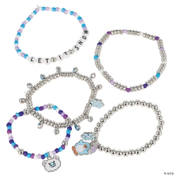 DIY Winter Stacked Beaded Bracelet Craft Kit-5Pk