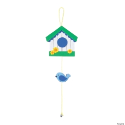 Craft Stick Birdhouse Sign Craft Kit - 12Pk