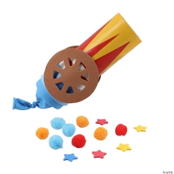 Carnival Cannon Confetti Popper Craft Tube Craft Kit-12Pk