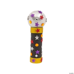 Glitter Microphone Craft Tube Craft Kit-6Pk