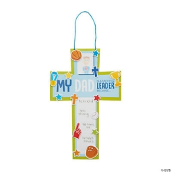 Religious Father's Day Cross Sign Craft Kit-12Pk