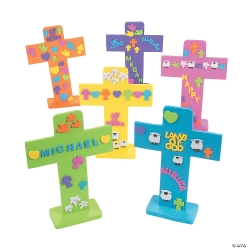 Easter Crosses with Stickers 24 Pk