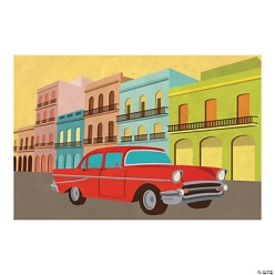 Cuban Party 9 Foot Backdrop Banner